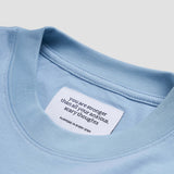 Brewing Anxie-Tea Oversized Tee - Puddle Blue