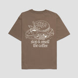 Slow-down Bagel Oversized Tee - Cocoa